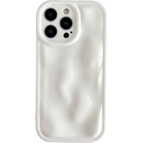 Caseative for iPhone 14 Pro Max Case, Water Ripple Wave Meteorite Bubble Pattern Chrome Plating Soft Compatible with iPhone Case (Wine Red,iPhone 14 Pro Max)