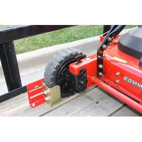 Jungle Jim's Jungle Boot Small with Locking Mechanism to Secure Push and Some Commercial Mowers to Lawn and Landscape Trailer - Mower Wheel Lock