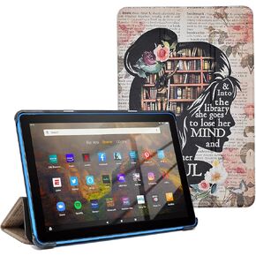 حافظة لجهاز Fire 7 Tablet الجديد كليًا (الجيل الثاني عشر، إصدار 2022)، غطاء حامل نحيف خفيف الوزن للغاية مع تنبيه/غفو تلقائي، فصل واحد فقط