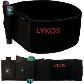 Lykos Belly Band Holster Gun Holster Concealed Carry for Men and Women Fit for Shield, Smith and Wesson, Glock Ruger LCP, and Similar Guns Fit Most Pistols and Revolvers