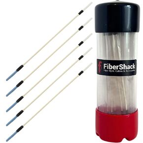 Fiber Optic Cleaning Sticks - 25 Pack - Universal 2.0mm & 2.5mm Dual Fiber Cleaner Swabs for ST/FC/SC & LC Fiber