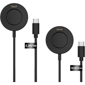 COSOOS 2-Pack Charger for Garmin Vivoactive 3, 1m/3.3ft Long & 1ft/30cm Short,Watch Charging Cable Replacement for Garmin Instinct,Vivosport,Approach S60 S40,Forerunner 945 935 245,Fenix 5 in Saudi Arabia