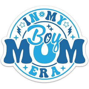 (3PCs) in My Boy Mom Era Sticker, Boy Mom Life Stickers for Mom, Proud Boy Mom Waterproof Vinyl Stickers for Water Bottle Laptop Phone Case Kindle Tablet Notebook (3 Inches)