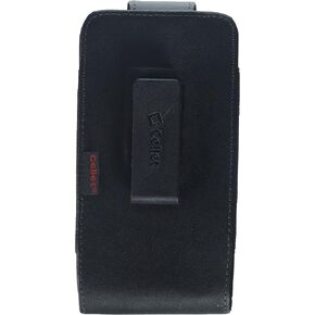 Teramo Leather Holster Pouch with Swivel Belt Clip, Compatible for Apple iPhone 15 Pro Max, 15 Plus, 14 Pro Max, Plus, 13 Pro Max, 12 Pro Max, Samsung Note 20 Galaxy S22 Ultra and Large Size Phone