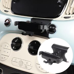 HAPPYHORSE Car Phone Mount Compatible with Fiat 500 2007-2023，Car Center Console Mobile Phone Bracket Phone Holder Phone Mount Mount with Self-Adhesive Base Accessories (Style C) in Kuwait