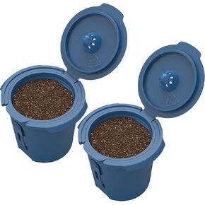 Bruvi Reusable Coffee Pod | 2 Pack | Only Reusable Pods Compatible with Bruvi Single-Serve Coffee System | Durable Design | Use Your Own Coffee