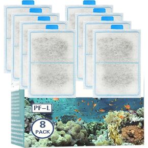 PF-L Filter Cartridge for Top Fin PF20, PF30, PF40 and PF75 Power Filters,Filter Cartridges for Top Fin,12 Pack