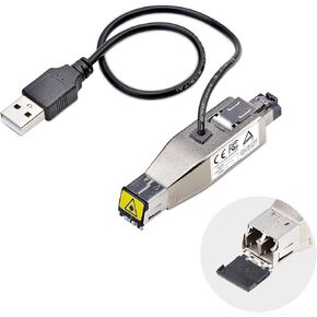 StarTech.com Gigabit Fiber to RJ45 Ethernet Media Converter Dongle, Optical Singlemode 10km/Multimode 800m, TAA, USB Powered