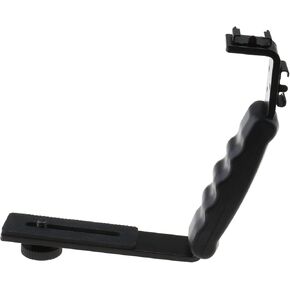 ECSiNG Camera Flash L-Bracket 1/4" Tripod Adapter Quick Release Plate Stand Holder for Gimbal Stabilizers SLR Cameras Video Lamps Microphones Monitors Tripods