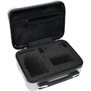 حافظة صلبة DJI Mini 4/3 Pro مجموعة كاملة من حقيبة تخزين الملحقات، مناسبة لجهاز التحكم عن بعد DJI Mini 3/4 pro والملحقات، هيكل صلب مقاوم للماء، مقاوم للانفجار والتخزين المحمول (الجراب فقط) (فضي)