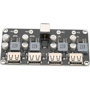 4 Way Charging Module 4 Way Fast Module 12V 24V to QC3.0 Power Module USB Phone Charging Converter Board Charging Power Converters
