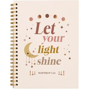 Christian Notebook Journal,Bible Journaling Notebook,Christian Gifts for Women Faith, 2 Corinthians 6:18 Daughter of a King,Hardcover Spiral Notebook 5.5x8.3