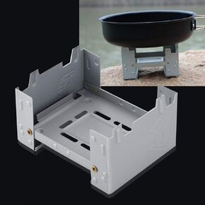 Mini Folding Stove,95 x 75mm Pocket Stove Portable Outdoor Camping Solid Alcohol Stove for Outdoor Cooking