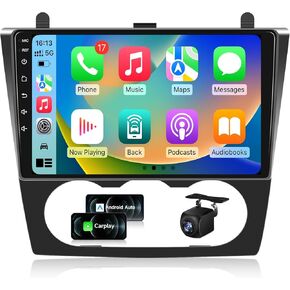 2G+32G Car Radio Stereo for Nissan Altima 2008-2012 with Wireless Carply Andriod Auto, 9" Android 11 IPS Touchscreen Car Audio Receivers with Bluetooth WiFi GPS DSP Mirror Link SWC FM Manual A/C