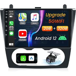 2G + 32G راديو السيارة ستيريو لنيسان ألتيما 2008-2012 مع Carply Andriod Auto، 9 بوصة Android 11 IPS تعمل باللمس مستقبلات صوت السيارة مع بلوتوث WiFi GPS DSP Mirror Link SWC FM Manual A/C