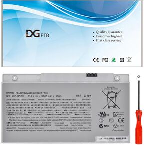 VGP-BPS33 BPS33 Laptop Battery for Sony VAIO SVT-14 SVT-15 T14 T15 Series SVT14118CCS SVT14112CXS SVT14113CNS SVT14113CV SVT14126CW SVT1511M1E/S SVT15115CXS SVT15112CXS 11.4V 43Wh 3760mAh