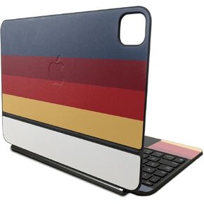 Skin Compatible with Apple Magic Keyboard for iPad Pro 11‑inch (M4) 2024 - Vintage Lines - Premium 3M Vinyl Protective Wrap Decal Cover - Easy to Apply | Crafted in The USA by MightySkins