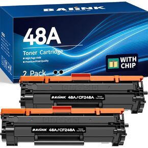 CF248A 48A Toner Cartridge Compatible Replacement for HP 48A Toner Cartridge Black Compatible for HP Pro M15w M15a M16w M16a MFP M29w M29a M28w M28a M30w M31w M14 M17 M15 M28 (2 Black)