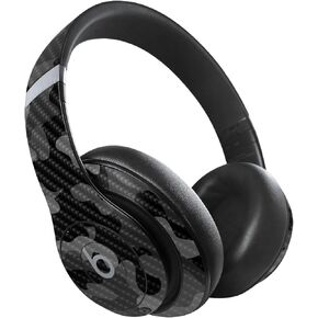 MightySkins Carbon Fiber Skin Compatible with Beats Studio Pro - Black Camo | Protective, Durable Textured Carbon Fiber Finish | Easy to Apply