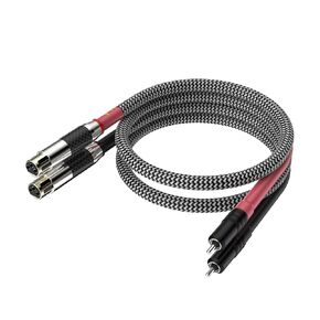Balanced Audiophile Audio 2RCA Male to Dual XLR Female Connections Cables, HiFi Interconnect Cable for Home Theater, HDTV, Amplifiers,Hi-Fi System (1.5M/5FT, RCA to XLR Female)
