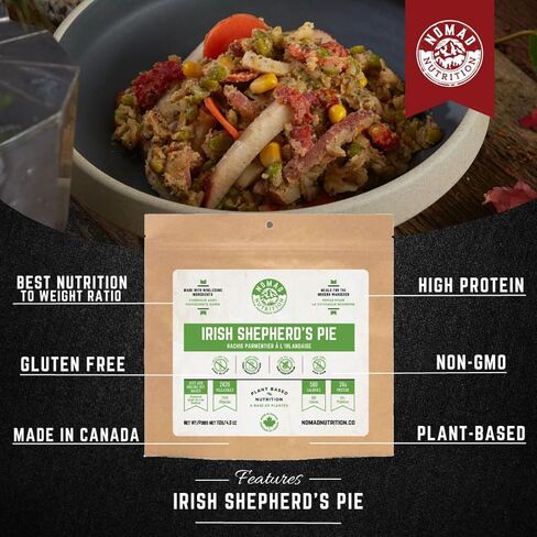 – Irish Shepherd’s Pie | High Energy, All Natural Ingredients | Gluten, Dairy & Palm Oil Free | Just Add Boiling Hot Water in Kuwait