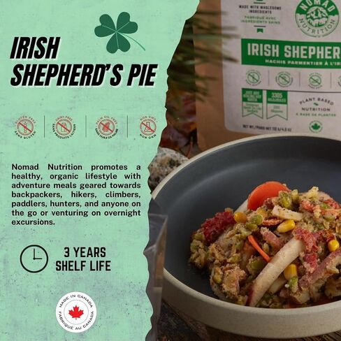 – Irish Shepherd’s Pie | High Energy, All Natural Ingredients | Gluten, Dairy & Palm Oil Free | Just Add Boiling Hot Water in Kuwait