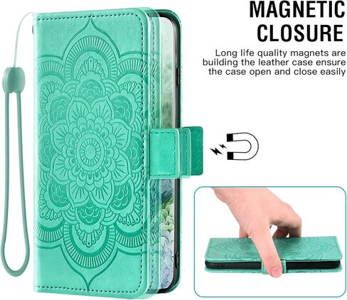 Asuwish Compatible with Samsung Galaxy S22 Plus 5G Wallet Case and Tempered Glass Screen Protector Flip Card Holder Cell Phone Cover for Gaxaly S22+5G Galaxies S22plus 22S + S 22 22+ G5 Women Green in Saudi Arabia