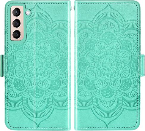 Asuwish Compatible with Samsung Galaxy S22 Plus 5G Wallet Case and Tempered Glass Screen Protector Flip Card Holder Cell Phone Cover for Gaxaly S22+5G Galaxies S22plus 22S + S 22 22+ G5 Women Green in Saudi Arabia