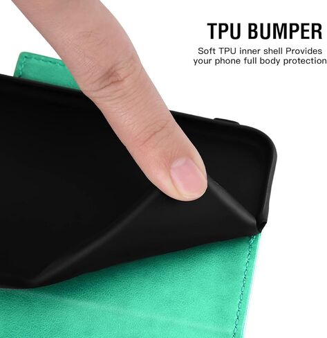 Asuwish Compatible with Samsung Galaxy S22 Plus 5G Wallet Case and Tempered Glass Screen Protector Flip Card Holder Cell Phone Cover for Gaxaly S22+5G Galaxies S22plus 22S + S 22 22+ G5 Women Green in Saudi Arabia