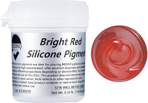 BBDINO Silicone Pigment, Real High Concentrated Liquid Silicone Dye/Colorant, Ideal for Silicone Dyeing/Coloring and Silicone Mold Making etc.(0.33 lb./0.15 kg. White) in Saudi Arabia