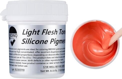 BBDINO Silicone Pigment, Real High Concentrated Liquid Silicone Dye/Colorant, Ideal for Silicone Dyeing/Coloring and Silicone Mold Making etc.(0.33 lb./0.15 kg. White) in Saudi Arabia