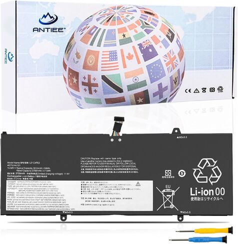 ANTIEE L21M4PE2 L21C4PE2 L21D4PE1 Laptop Battery Replacement for Lenovo Yoga 6-13ABR8 Yoga 6-13ALC7 L21L4PE2 SB11F29412 5B11F29411 SB11F29410 5B11F29414 SB11F29418 5B11F29421 15.52V 59Wh 3815mAh in Saudi Arabia
