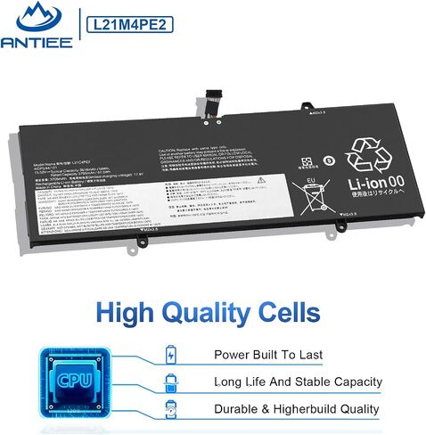 ANTIEE L21M4PE2 L21C4PE2 L21D4PE1 Laptop Battery Replacement for Lenovo Yoga 6-13ABR8 Yoga 6-13ALC7 L21L4PE2 SB11F29412 5B11F29411 SB11F29410 5B11F29414 SB11F29418 5B11F29421 15.52V 59Wh 3815mAh in Saudi Arabia