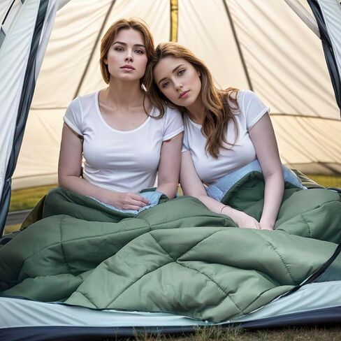 Envelope Sleeping Bag 3 Season Warm Weather Portable Compact Sleeping Bags for Adult Kids with Carry Bag for Camping Hiking Backpacking and Outdoors 59℉-77℉ in Kuwait