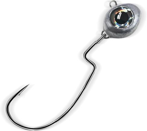 10 Pack Fishing Jigs Heads, Texas Swimbait Jigs for Bass Fishing, Weedless Swinging Jigs Lures, Weighted Flipping Lead Head Jig for Carppie Trout Freshwater Saltwater 3/16 3/8 1/4 1/2oz in Saudi Arabia