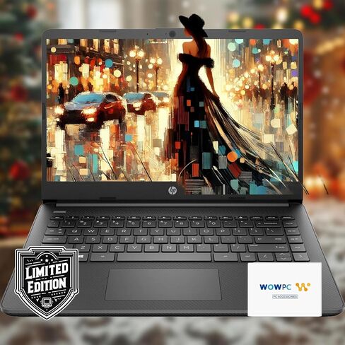 HP 14 Laptop • Back to School Limited Edition with Microsoft 365 • 4-Core Intel CPU • 32GB RAM •1600GB Storage (64GB OnBoard + 512GB External + 1TB OneDrive) • Pink • w/WOWPC Bundle • Win 11 in Saudi Arabia