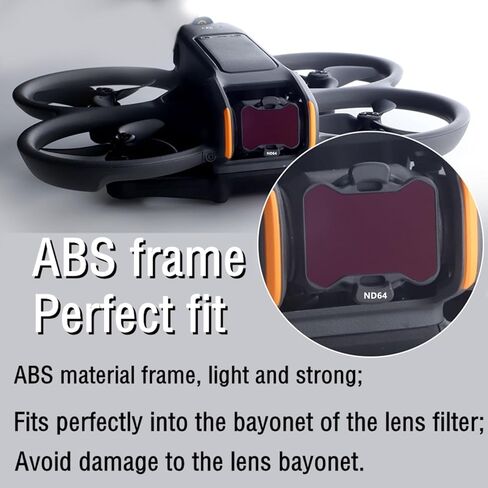 مجموعة فلاتر Avata 2 Drone CPL ND (6 عبوات)، مرشح CPL ND8 ND16 ND32 ND64 ND128 متوافق مع DJI Avata 2، ملحقات الطائرات بدون طيار، HD، طلاء متعدد الطبقات، تصميم خفيف الوزن in Kuwait