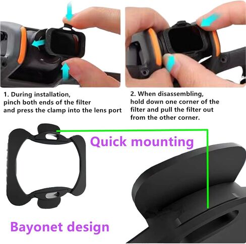 مجموعة فلاتر Avata 2 Drone CPL ND (6 عبوات)، مرشح CPL ND8 ND16 ND32 ND64 ND128 متوافق مع DJI Avata 2، ملحقات الطائرات بدون طيار، HD، طلاء متعدد الطبقات، تصميم خفيف الوزن in Kuwait