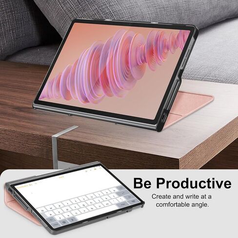 Gylint Case for Lenovo Tab Plus 11.5'' 2024, Folding Folio Ultra-Thin PU Leather Stand Case Cover for Lenovo Tab Plus 11.5'' TB-351FU Rose Gold in Kuwait
