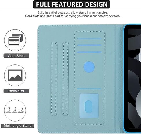 Fancity for iPad 10th Generation Case 2022, for iPad 10.9 Inch Leather Cover with Kickstand Pencil Holder, Folio Magnectic Case with Smart Auto Wake/Sleep for iPad 10th Gen. 2022, Fancy Butterfly in Kuwait