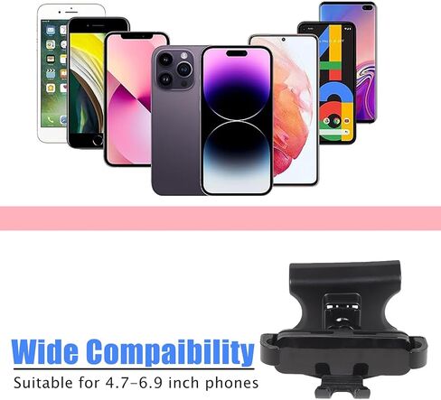 HAPPYHORSE Car Phone Mount Compatible with Fiat 500 2007-2023，Car Center Console Mobile Phone Bracket Phone Holder Phone Mount Mount with Self-Adhesive Base Accessories (Style C) in Kuwait