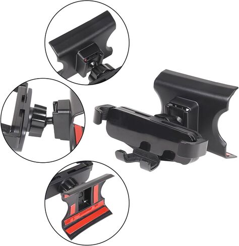 HAPPYHORSE Car Phone Mount Compatible with Fiat 500 2007-2023，Car Center Console Mobile Phone Bracket Phone Holder Phone Mount Mount with Self-Adhesive Base Accessories (Style C) in Kuwait