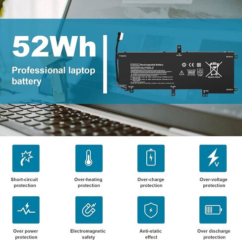TREE.NB Spare Battery for HP Envy 15-AS000 15-AS152nr 15-AS001NG 15-AS014WM VS03XL HSTNN-UB6Y HSTNNUB6Y TPN-I125 TPNI125 849047-541 849047541 849313-850 849313850 in Saudi Arabia