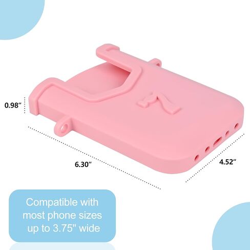 Silicone Phone Holder Suitable for Bogg Bag, Silicone Charm Insert Accessories and Attachment for Bogg Beach Bags, Phone Holder Attachment for Silicone Beach Bag, Size Fits for Insert for Most Phone in Saudi Arabia