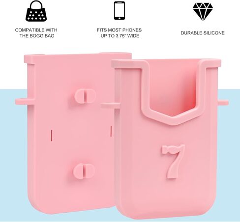 Silicone Phone Holder Suitable for Bogg Bag, Silicone Charm Insert Accessories and Attachment for Bogg Beach Bags, Phone Holder Attachment for Silicone Beach Bag, Size Fits for Insert for Most Phone in Saudi Arabia