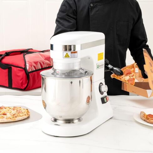 Restaurantware Hi Tek 10.6-Qt Planetary Mixer 1 No-Slip Feet Countertop Mixer - 3-Speed Removable Guard Silver Aluminum Cake Dough Mixer 110V/60Hz Includes Dough Hook Whisk & Beater in Saudi Arabia