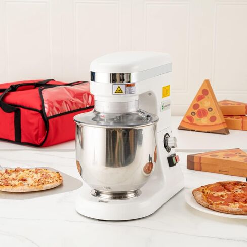 Restaurantware Hi Tek 10.6-Qt Planetary Mixer 1 No-Slip Feet Countertop Mixer - 3-Speed Removable Guard Silver Aluminum Cake Dough Mixer 110V/60Hz Includes Dough Hook Whisk & Beater in Saudi Arabia