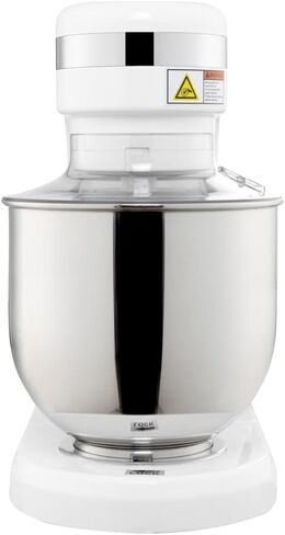 Restaurantware Hi Tek 10.6-Qt Planetary Mixer 1 No-Slip Feet Countertop Mixer - 3-Speed Removable Guard Silver Aluminum Cake Dough Mixer 110V/60Hz Includes Dough Hook Whisk & Beater in Saudi Arabia