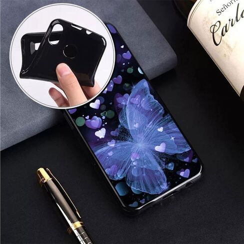Case for BLU View 5 B160V (6.56"), Black Soft TPU Bumper Phone Case, Slim Shockproof Silicone Military Grade Drop Protective Shell for BLU View 5 B160V - Marble in Kuwait