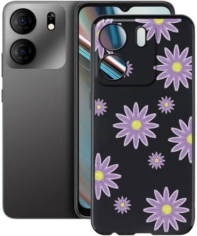 Case for BLU View 5 B160V (6.56"), Black Soft TPU Bumper Phone Case, Slim Shockproof Silicone Military Grade Drop Protective Shell for BLU View 5 B160V - Marble in Kuwait